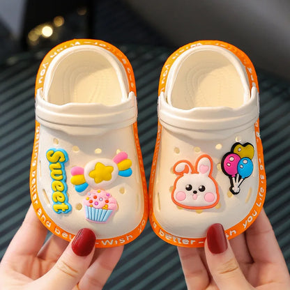 Shoes for Small and Medium-sized Babies Flip Flops Children's   Indoor Soft S Cartoon