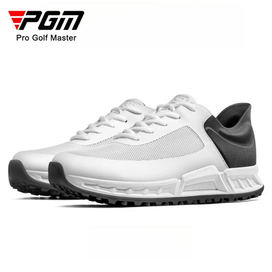 Men’s Breathable Golf Shoes – Anti-Slip Cushioned Spiked Waterproof Golf Sneakers
