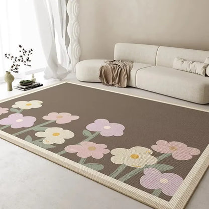 Tapis de salon en velours cristal
