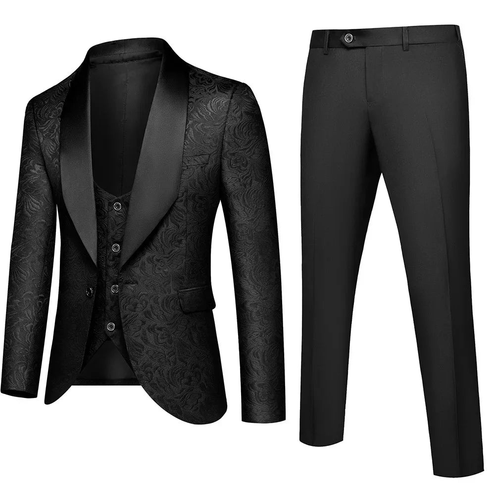 3-Piece Men's Wedding Suit