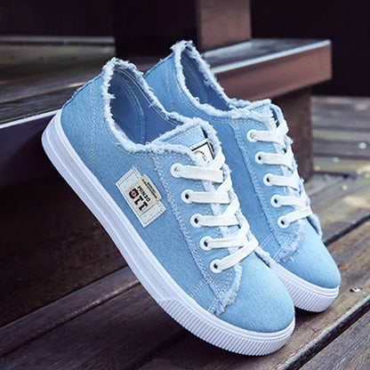 Women's Lace-Up Canvas Shoes