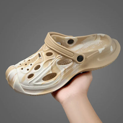 Herren Löcher Sandalen Hohl Atmungsaktive Flip Flops Clogs Schuhe