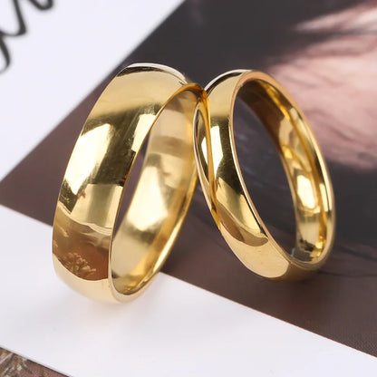 Gold Plated Couple Wedding Ring