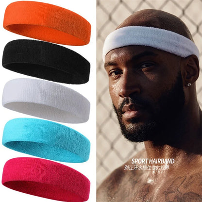 Elastic Sweatband Headband for Sports & Yoga