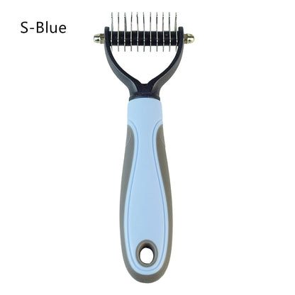 Double Sided Stainless Steel Dog Brush For Shedding