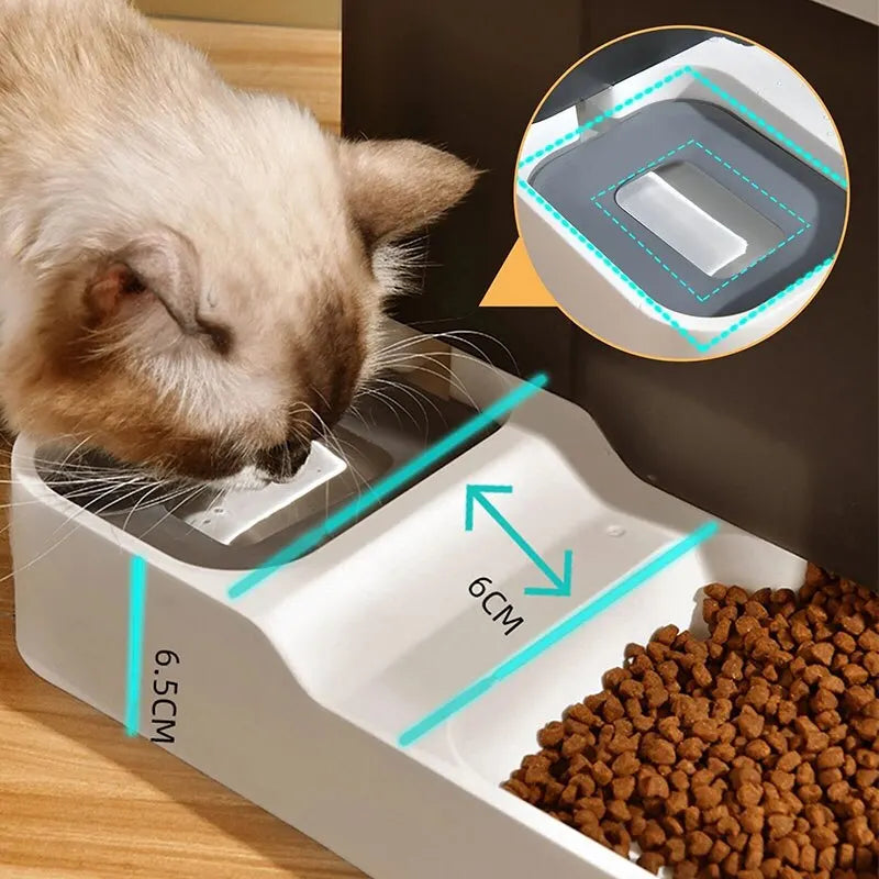 Automatischer Katzenfutterspender mit großer Kapazität – Nass- und Trockentrennung der Tierfutteraufbewahrung