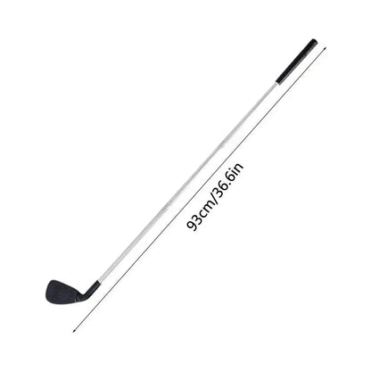Putter de golf long argenté détachable – Club de putting durable en plastique et métal