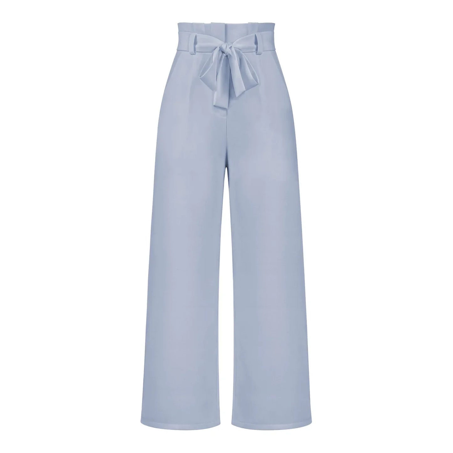 Women's Wide Leg Y2k Trousers - Elastic Waist Long Pants