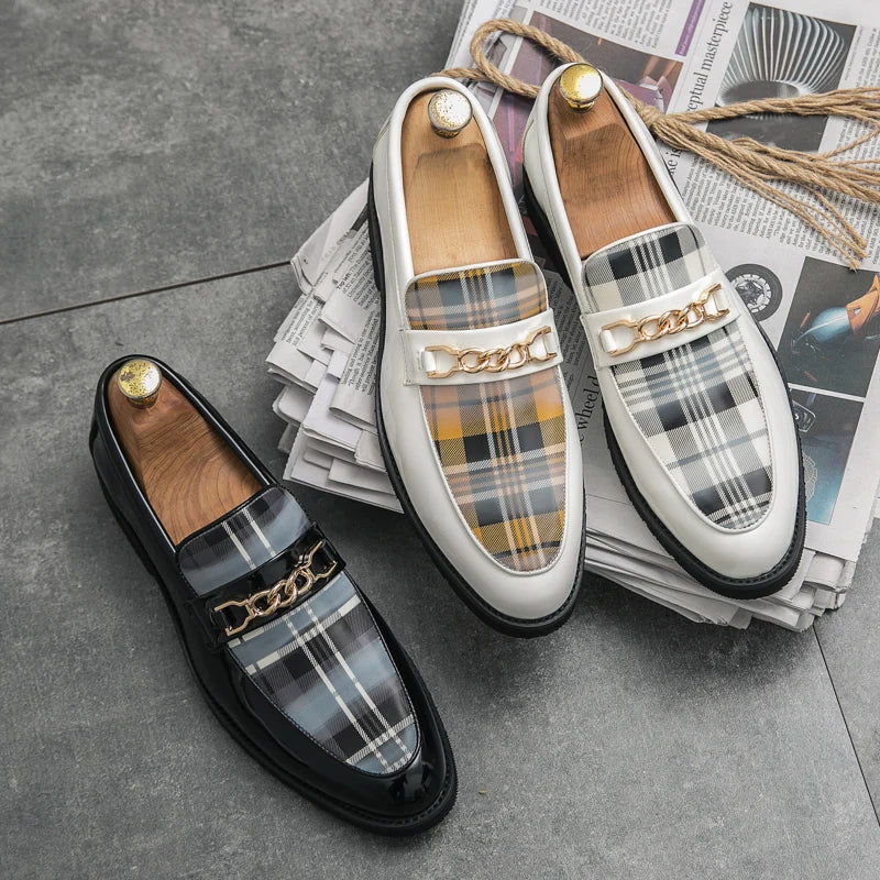 Men's Italian Leather Slip-On Loafers