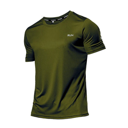 Schnell trocknendes, mehrfarbiges Sport-T-Shirt