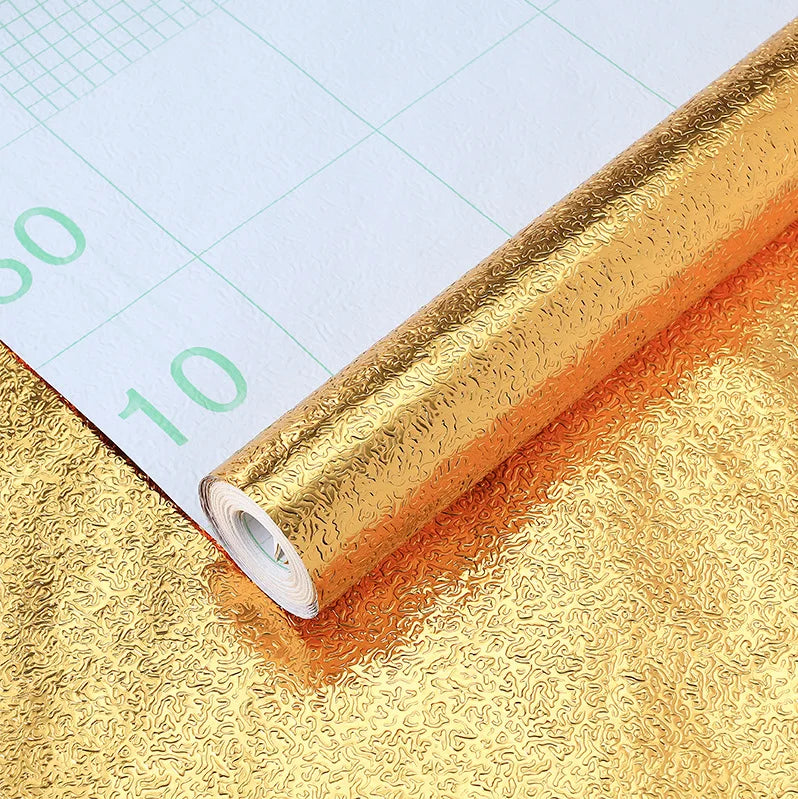 Decorative Wall Paper Furniture Renovation Stickers Kitchen Cabinet Waterproof Wallpaper.