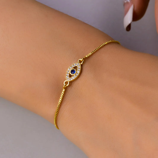 Bracelet en acier inoxydable avec zircon en forme de cœur pour femme