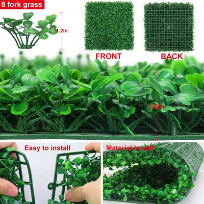 UV-Protected Artificial Boxwood Hedge Wall Panel Greenery