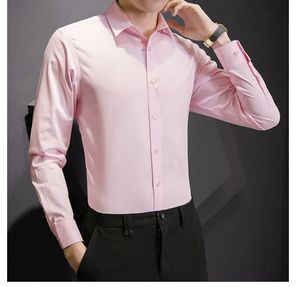 Men's Casual Slim Long Sleeve Shirt