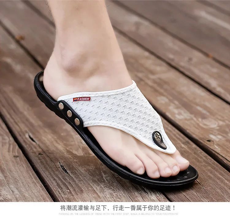 Rutschfester Bade-Flip-Flop, lässiger Strand-Slipper