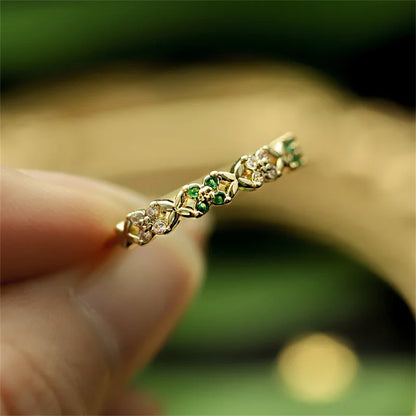 Adjustable Zircon Heart Rings for Women