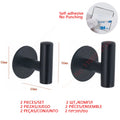 Hook black 2PCS Set