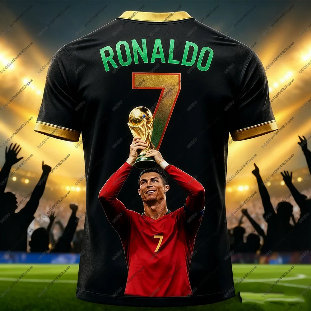 Men's Shiny Breathable Football Jersey T Shirt