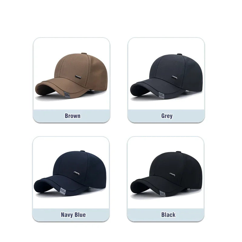 Men’s Cotton Trucker Baseball Cap – Breathable Adjustable Snapback Hat