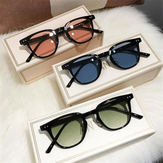 Women's UV400 Retro Square Sunglasses
