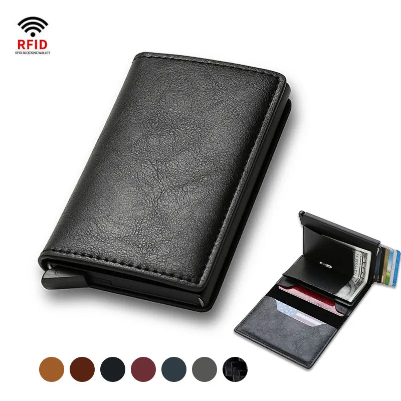 RFID Blocking PU Leather Men's Wallet