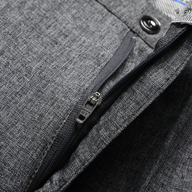 Men's Summer Elastic Straight Formal Pants