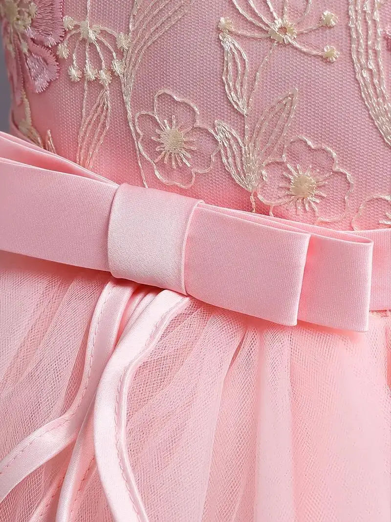 Robes d'été mi-longues pour filles de 4 à 6 ans