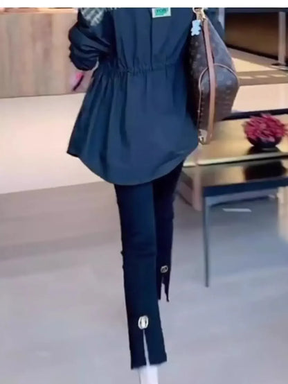 Slim-Jeans für Damen mit hohem Bund und Stretchanteil