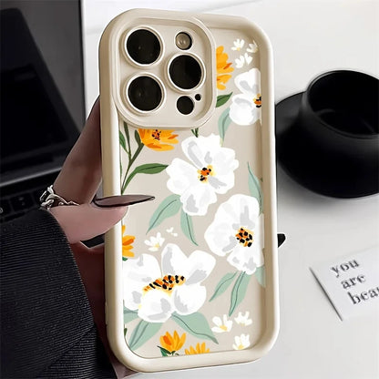 Retro Flower iPhone Shockproof Case