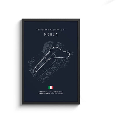 Monaco F1 Leinwand-Wandkunst, nordische Ästhetik