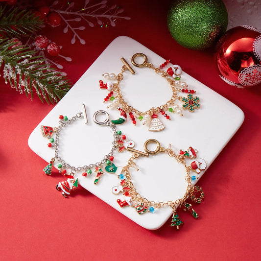 Creative Christmas Metal Chain Bracelet Gift