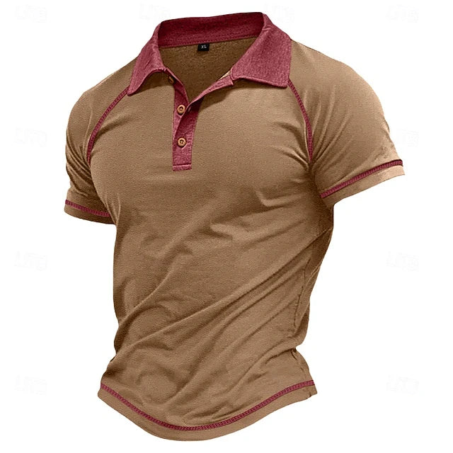 Men's Summer Oversized Simple Polo Shirt