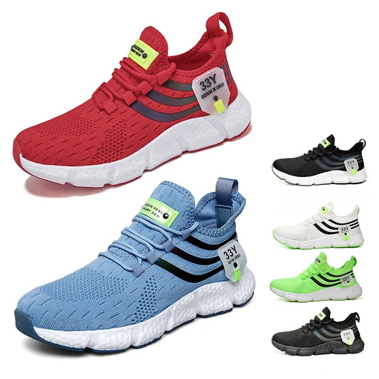 Men's Breathable Classic Sweat-Absorbant Mesh Tennis Sneakers