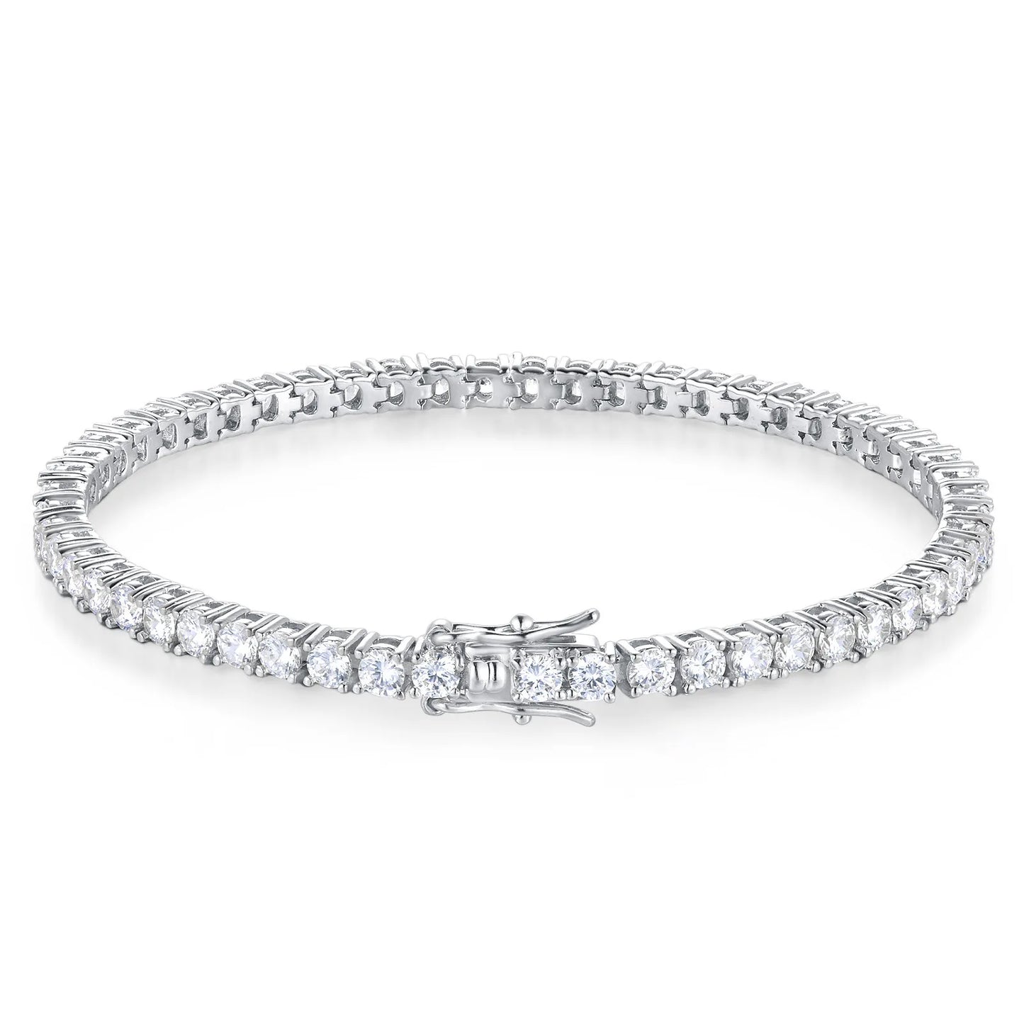 Women's 925 Sterling Silver Moissanite Tennis Bracelet