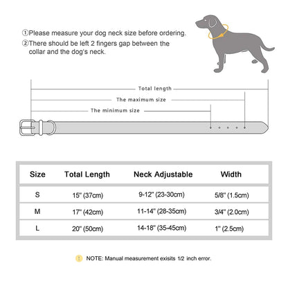 Hundehalsband aus Leder – verstellbare, weich gepolsterte Haustierhalsbänder