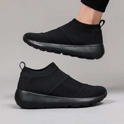 Atmungsaktive Damen-Sneaker aus Mesh – Bequeme Slipper zum Hineinschlüpfen, leichte Schuhe mit weicher Sohle