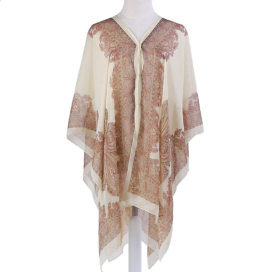 Chiffon Women Beach Cover-Up Poncho