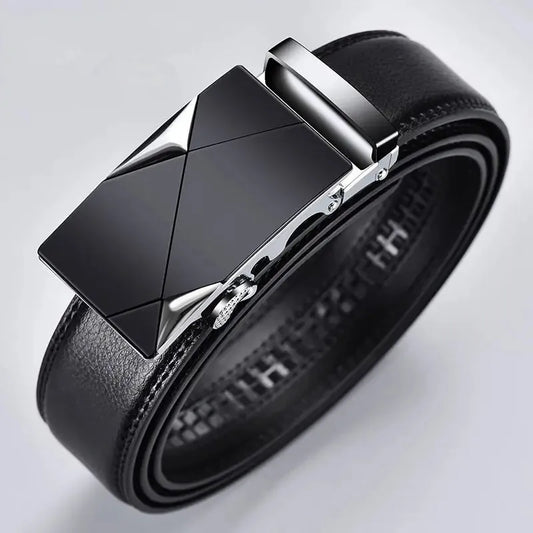Ceinture en cuir véritable de qualité pour hommes