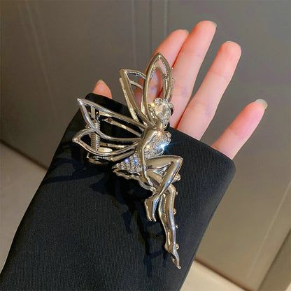 Lily Pearl Metal Hair Clip