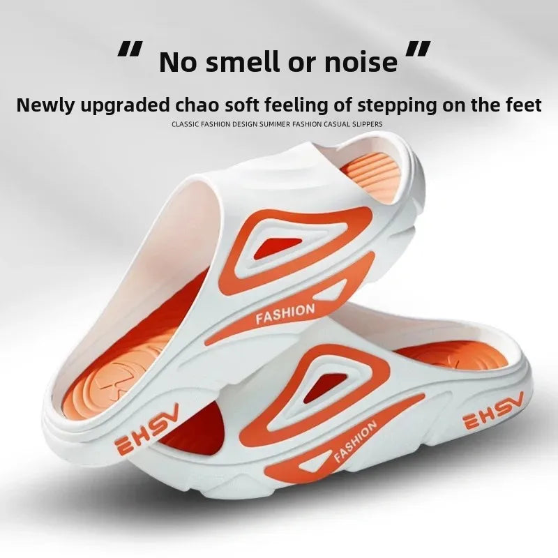 Lässige Slipper mit dicker Sohle für den Innen- und Außenbereich