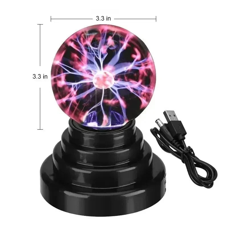 Veilleuse boule de plasma magique LED
