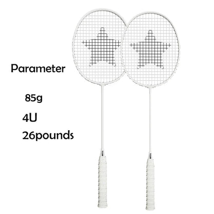 Raquettes de badminton professionnelles avec 2 volants et sac à dos