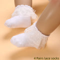 4pairs lace socks