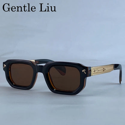 Men's Driving Square Vintage Steampunk Sunglasses