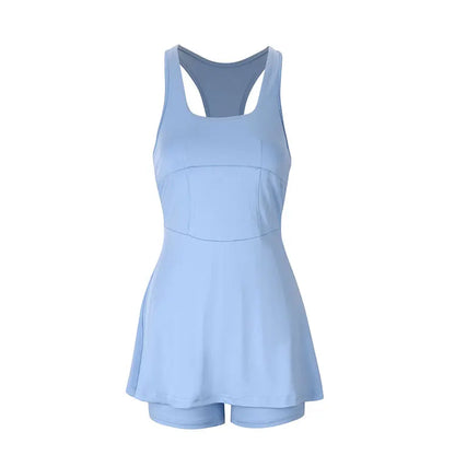 U-Shaped Sleeveless Golf Dress For Women