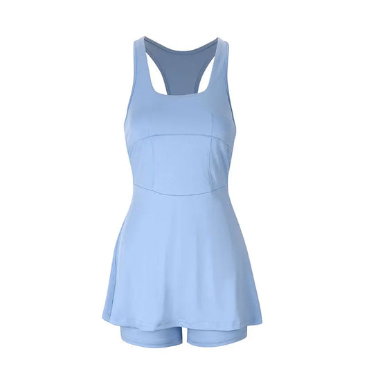 U-Shaped Sleeveless Golf Dress For Women