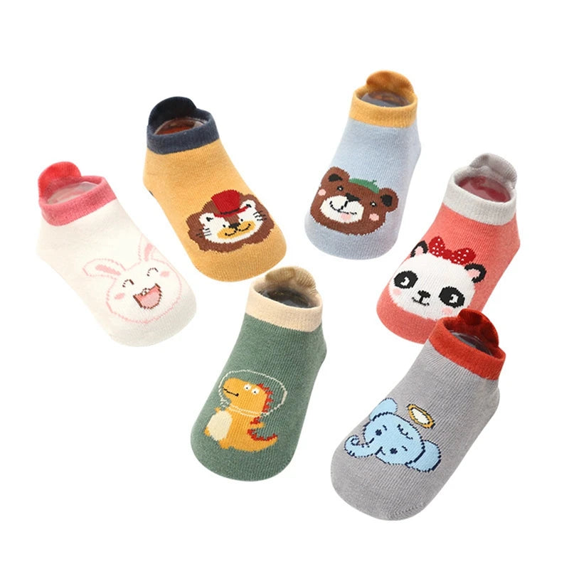 Weiche Baumwollsocken für Babys, Jungen und Mädchen, rutschfeste, weiche, atmungsaktive Socken