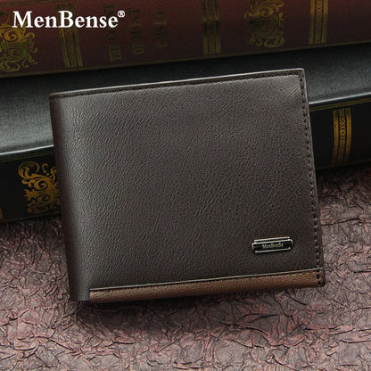 Men's Premium PU Leather Business Card Holder Wallet