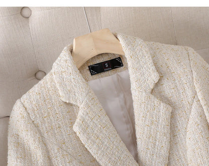 Blazer Femme En Tweed Parfumé Petit