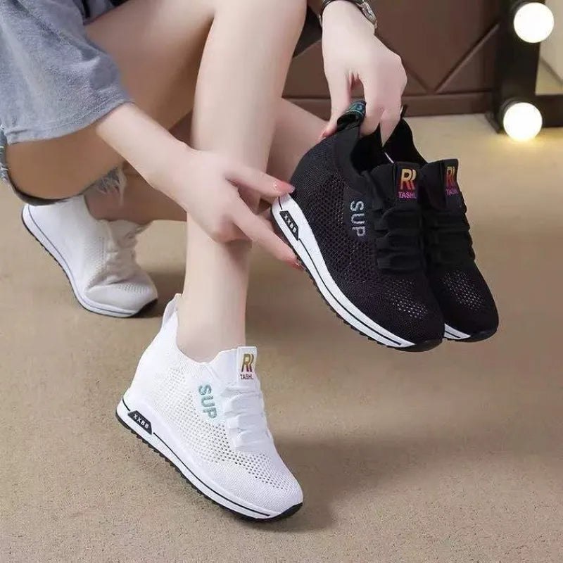Women's Summer Hidden Heel Wedges Casual Sneaker